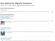 Tablet Screenshot of migraine-treatment-meds.blogspot.com