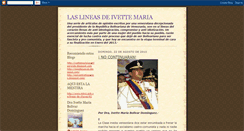 Desktop Screenshot of laslineasdeivettemaria.blogspot.com