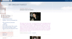 Desktop Screenshot of mydreamfamily.blogspot.com