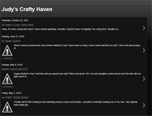 Tablet Screenshot of judyscraftyhaven.blogspot.com