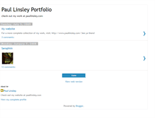 Tablet Screenshot of paullinsleyportfolio.blogspot.com