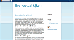 Desktop Screenshot of livevoetbalkijken24.blogspot.com