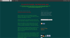Desktop Screenshot of classificadospatrocinio.blogspot.com