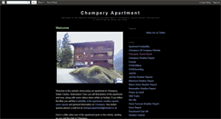 Desktop Screenshot of champeryapartment.blogspot.com