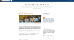 Desktop Screenshot of myadventureinchina.blogspot.com