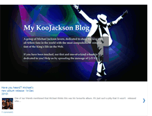 Tablet Screenshot of mykoojackson.blogspot.com
