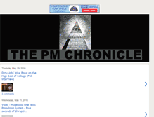 Tablet Screenshot of pmchronicle.blogspot.com