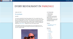 Desktop Screenshot of everyrestaurantinparkdale.blogspot.com