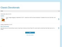 Tablet Screenshot of classicdevotionals.blogspot.com