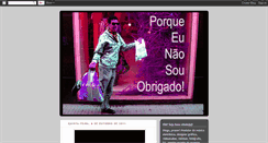 Desktop Screenshot of pqeunaosouobrigado.blogspot.com