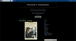 Desktop Screenshot of phosgensongbooks.blogspot.com