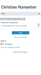 Mobile Screenshot of christianhumanism2.blogspot.com