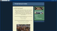 Desktop Screenshot of floridabackyardsnakes.blogspot.com