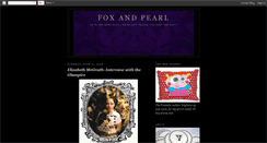 Desktop Screenshot of foxandpearl.blogspot.com