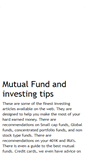 Mobile Screenshot of fundtips.blogspot.com