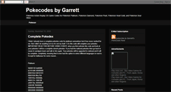 Desktop Screenshot of pokecodesbygarrett.blogspot.com