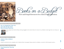 Tablet Screenshot of booksonabudget.blogspot.com