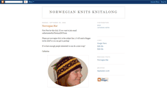 Desktop Screenshot of norwegianknitsknitalong.blogspot.com