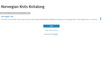 Tablet Screenshot of norwegianknitsknitalong.blogspot.com