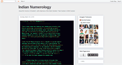 Desktop Screenshot of indiannumerology.blogspot.com