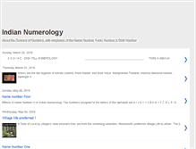 Tablet Screenshot of indiannumerology.blogspot.com