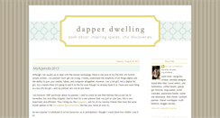 Desktop Screenshot of dapperdwelling.blogspot.com