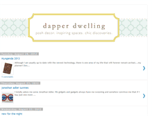 Tablet Screenshot of dapperdwelling.blogspot.com