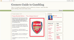 Desktop Screenshot of goonersguideblog.blogspot.com