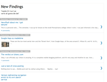 Tablet Screenshot of new-findings.blogspot.com