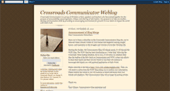Desktop Screenshot of crossroadscommunicators.blogspot.com