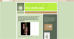 Desktop Screenshot of eidentityrealm.blogspot.com