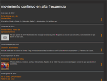Tablet Screenshot of movimientocontinuoenaltafrecuencia.blogspot.com