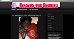 Desktop Screenshot of diggingthedharma.blogspot.com