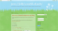 Desktop Screenshot of jollysworldofweb.blogspot.com