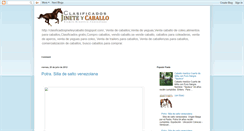 Desktop Screenshot of clasificadosjineteycaballo.blogspot.com