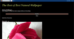 Desktop Screenshot of neeraj-naturalwallpaper.blogspot.com