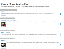 Tablet Screenshot of chronicillnesssurvival.blogspot.com
