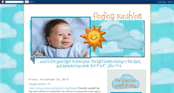 Desktop Screenshot of findingsunshineagain.blogspot.com
