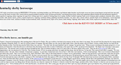 Desktop Screenshot of kentuckyderbyhoroscope.blogspot.com