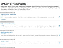 Tablet Screenshot of kentuckyderbyhoroscope.blogspot.com