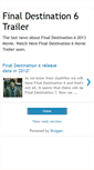 Mobile Screenshot of final-destination-6-movie-trailer.blogspot.com