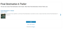 Tablet Screenshot of final-destination-6-movie-trailer.blogspot.com