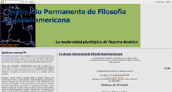 Desktop Screenshot of filosofianuestroamericana.blogspot.com