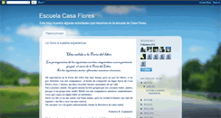 Desktop Screenshot of escuelacasaflores.blogspot.com