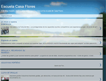 Tablet Screenshot of escuelacasaflores.blogspot.com