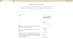 Desktop Screenshot of hojasueltas.blogspot.com