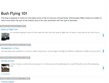 Tablet Screenshot of bushflying101.blogspot.com