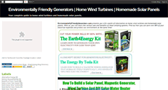 Desktop Screenshot of environmentallyfriendlygenerators.blogspot.com