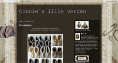 Desktop Screenshot of connieslilleverden.blogspot.com