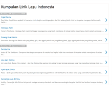 Tablet Screenshot of kumpulanliriklaguindonesia.blogspot.com